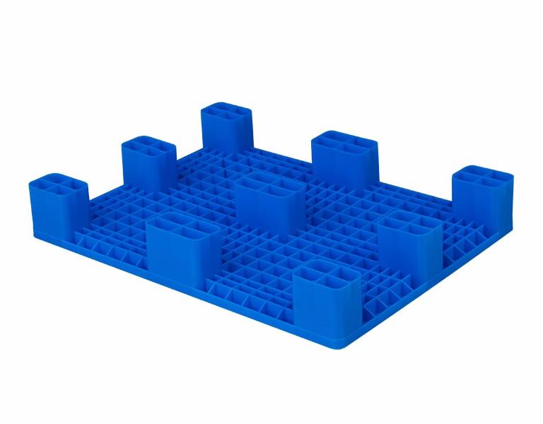 軒盛塑業(yè)8060平板九腳塑料注塑托盤(pán)