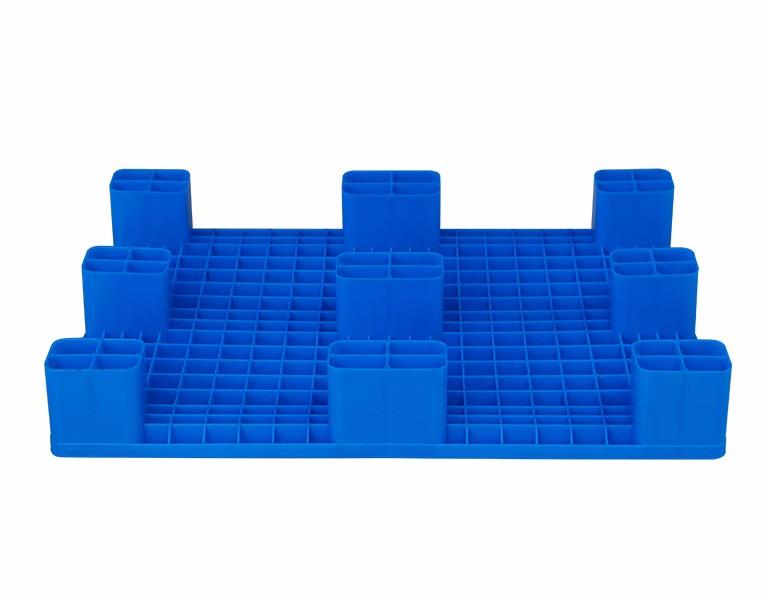 軒盛塑業(yè)8060平板九腳塑料注塑托盤(pán)