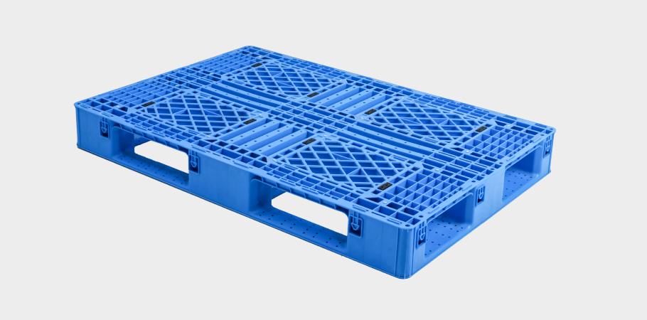 軒盛塑業(yè)EU1208網(wǎng)格田字塑料托盤正面 軒盛塑業(yè)EU1208網(wǎng)格田字塑料托盤正面