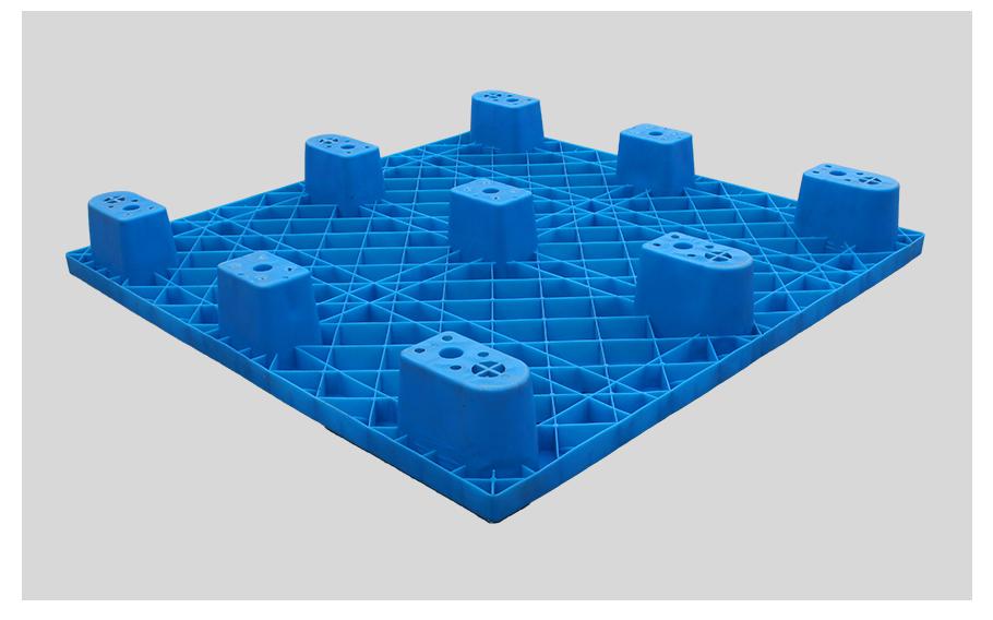 軒盛塑業(yè)1111網(wǎng)格九腳塑料托盤反面