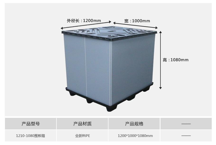 軒盛塑業(yè)1210-1080塑料圍板箱 軒盛塑業(yè)1210-1080塑料圍板箱