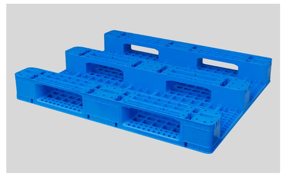 1210網(wǎng)格川字塑料托盤背面