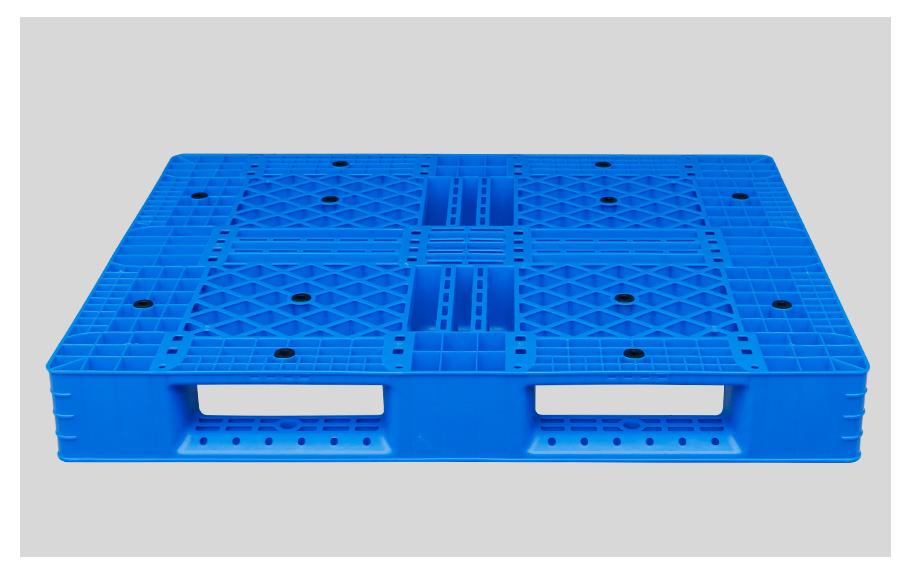 1210網(wǎng)格田字塑料托盤(pán)正面 1210網(wǎng)格田字塑料托盤(pán)正面