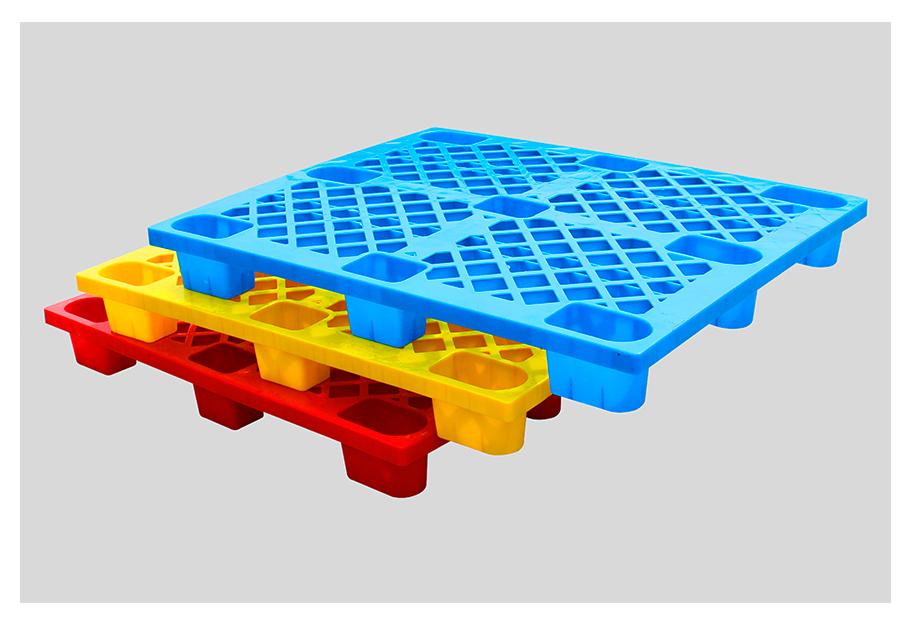 顏色可選-1210網格九腳塑料托盤